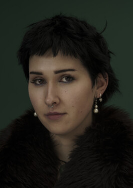 Portrait einer jungen Frau. 